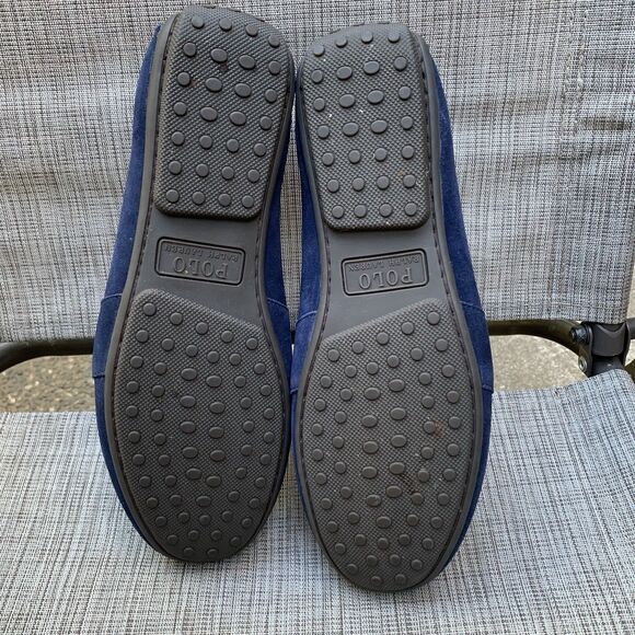 Polo Ralph Lauren Reynold Driver Shoes Navy Blue Suede Penny Loafers Preppy 12D main image 10